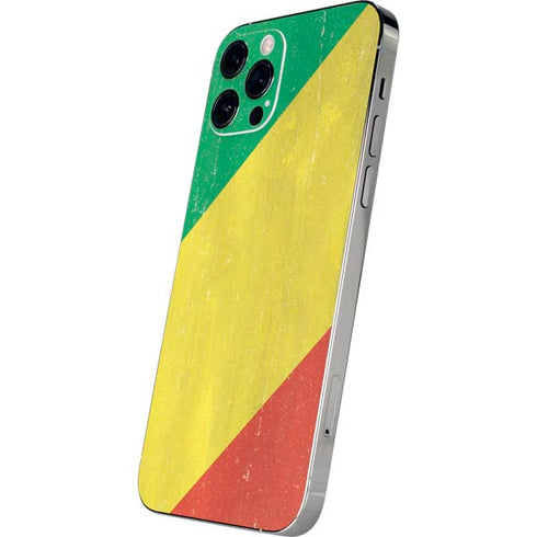 Republic of the Congo Flag Distressed iPhone 12 Pro Skin